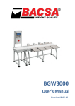 120403 User manual Weight Graders BGW-3000