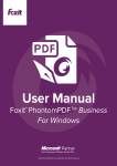 Foxit PhantomPDF Business User Manual