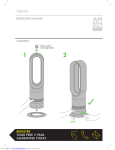 Dyson AM09 Hot + Cool Fan Heater White / Nickel 302427