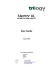 Mentor XL User Guide - Trilogy Communications