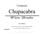 Ceriatone Chupacabra 50w Manual pdf