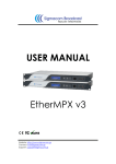 USER MANUAL EtherMPX v3
