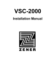 VSC 2000 Installation Manual