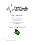 P.W.L.S. Innovations Capstone Design Document