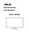 VG278 Series LCD Monitor User Guide