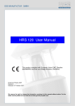 HRS 120 User Manual