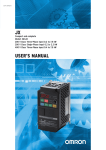 JX USER`S MANUAL - Inverter Drive Supermarket