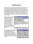 Printing "Getting Started"