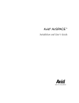 Avid AirSPACE Install and User`s Manual