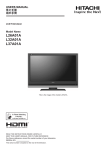 Hitachi L32A01A Tv User Guide Manual Operating Instructions Pdf