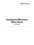 Sendpoint Merchant Web Client User Manual