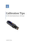 YSI Calibration Tips Dissolved Oxygen Excerpt