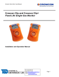 Crowcon Clip Portable Gas Detector