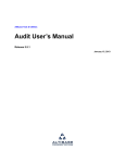 Audit User`s Manual - ALTIBASE Customer Support
