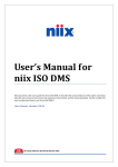 User`s Manual for niix ISO DMS