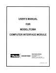 user`s manual for model pcim4 computer interface module