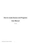 How to create Scenes and Programs User Manual