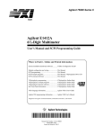 E1412A User`s Manual and SCPI Programming Guide