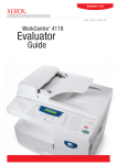 WorkCentre 4118 Evaluator Guide