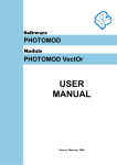 PHOTOMOD VectOr USER MANUAL