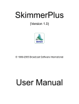 SkimmerPlus User Manual - Broadcast Software International