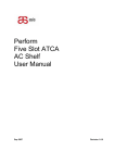 Perform Five Slot ATCA AC Shelf User Manual