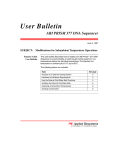 User Bulletin ABI PRISM 377 DNA Sequencer