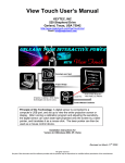 View Touch User`s Manual