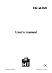 ENGLISH User`s manual