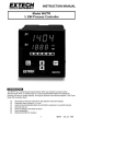 INSTRUCTION MANUAL Model 96VTR ¼ DIN Process Controller