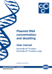 Plasmid DNA concentration and desalting - MACHEREY