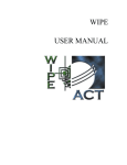 User`s Manual - WIPE - Applied Coherent Technology