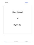 User Manual My Portal
