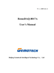RemoDAQ-8017A User`s Manual