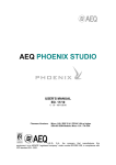 AEQ PHOENIX STUDIO User Manual