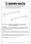 Rhino-Rack Roof Bars Installation Instructions