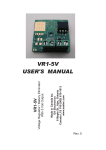VR1-5V USER`S MANUAL