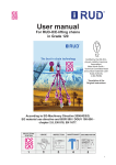 User manual For RUD-ICE-lifting chains in Grade 120 - IT