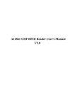 A11861 UHF RFID Reader User`s Manual V2.0