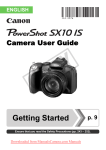 Canon PowerShot SX10 IS User`s Manual