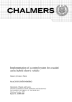 Implementation of a control system for a scaled series hybrid electric