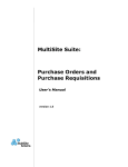 Purchase Orders and Purchase Requisitions