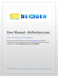 User Manual – www.rxnexgen.com , A Cognatica Labs Pvt Limited