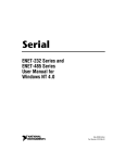 ENET-232 Series and ENET-485 Series User Manual for Windows