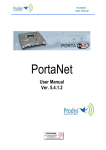 Prodys PortaNet manual - fra www.interstage.dk