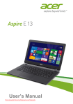Acer Aspire ES1-311 User Guide Manual