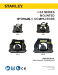 HSX User Manual - Stanley Hydraulic Tools