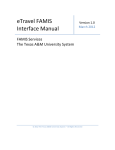 ravel FAMIS Posting Scenarios - The Texas A&M University System