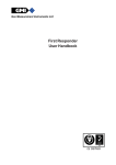 First Responder User Handbook - Gas Measurement Instruments Ltd