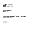 Using DiskOnChip with VxWorks